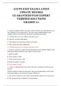 ATI PN EXIT EXAM LATEST  UPDATE 2023/2024 GUARANTEED PASS EXPERT VERIFIED SOLUTIONS GRADED A+