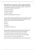 BIO 150 Exam 1 Questions with Complete Solutions