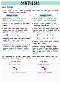 Advanced Higher Chemistry Unit 3 Notes - Organic Chemistry