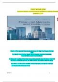 Solution Manual For Financial Markets and Institutions&comma; 8th Edition by Anthony Saunders&comma; Marcia Cornett&comma; Verified Chapters 1 - 25&comma; Complete Newest Version