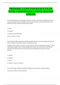 PRIMERICA LIFE INSURANCE EXAM WITH VERIFIED SOLUTIONS 2024&sol;2025 UPDATE