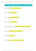 ABST TEST LATEST UPDATE RATED A&plus;