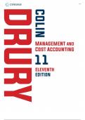 Management and Cost Accounting, 11th Edition (Colin Drury)