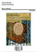 Test Bank for Essential Cell Biology, 4th Edition by Bruce Alberts, 9780815345251, Covering Chapters 1-20 | Includes Rationales