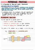 Advanced Higher/ A-Level Biology - Membrane Proteins