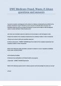 DWC Medicare Fraud&comma; Waste&comma; & Abuse questions and answers&period;