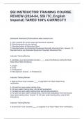 SSI INSTRUCTOR TRAINING COURSE REVIEW (2024-04, SSI ITC, English Imperial) TARED 100% CORRECT!!