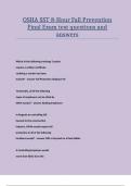 OSHA SST 8-Hour Fall Prevention Final Exam test questions and answers&period;