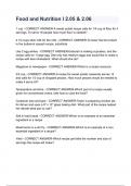 Food and Nutrition I 2&period;05 & 2&period;06