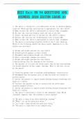 HESI Exit RN V4 QUESTIONS AND ANSWERS 2024 EDITON GRADE A&plus;