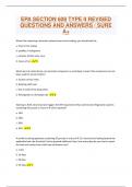 EPA SECTION 608 TYPE II REVISED QUESTIONS AND ANSWERS &sol; SURE A&plus;