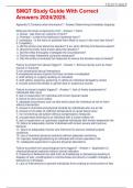 SMQT Study Guide &lbrace;QUESTIONS WITH ALL ANSWERS 100&percnt; CORRECT&rcub; &lpar;2024 &sol;2025&rpar; &lpar;Verified by Experts&rpar;&vert;&vert;Latest 2025