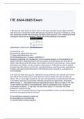 ITE 2024-2025 Exam with complete solutions