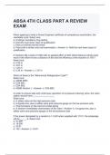 ABSA 4TH CLASS PART A REVIEW EXAM 2024 QUESTIONS AND ANSWERS