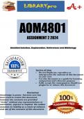 AOM4801 Assignment 2 (COMPLETE ANSWERS) 2024 - DUE 27 MAY 2024 