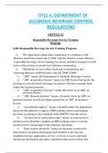 DEPARTMENT OF ALCOHOLIC BEVERAGE CONTROL REGULATIONS