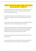 IAEM AEM Exam Study Guide and answers  already passed &vert; Graded A&plus;