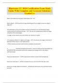 Illustrator CC 2024 Certification Exam Study  Guide With Complete and Accurate Solutions &vert;  Graded A&plus;