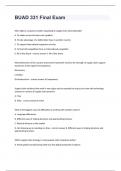 BUAD 331 Final Exam questions with answers rated A+