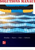 SOLUTIONS MANUAL for Principles of Corporate Finance&comma; 14th Edition by Richard Brealey&comma; Stewart Myers&comma; Franklin Allen and Alex Edmans