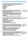 HESI EXIT &lpar;Version 5&rpar; EXAM 2024-2025 RATED A&period;