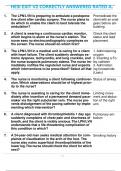 HESI EXIT V2 CORRECTLY ANSWERED RATED A&period;