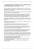 7A GENERAL PEST CONTROLS&colon; UNIT 7&period; APPLICATION AND MANAGEMENT EQUIPMENT - TEST 