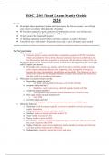 BSCI 201 Final Exam Study Guide 2024