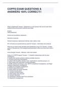 COPPS EXAM QUESTIONS & ANSWERS 100&percnt; CORRECT&excl;&excl;