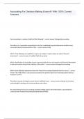 Accounting for Decision Making Exam &num;1