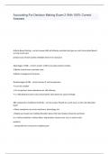 Accounting for Decision Making Exam 2