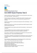 CCI CRAT Exam Practice Test 2 with Complete Solution