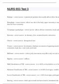 NURS 653 Test 3 Questions and answers latest update