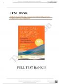 Test Bank For Medical-Surgical Nursing: Concepts for Clinical Judgment and Collaborative Care 11th Edition by Ignatavicius All Chapters||Latest Update 2024