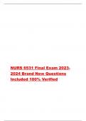 NURS 6531 Final Exam 2023- 2024 Brand New Questions Included 100% Verified Question 4