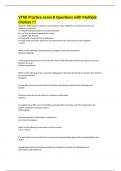VTNE Practice exam B Questions with Multiple Choices &excl;&excl;&excl; 