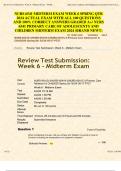 NURS 6541 MIDTERM EXAM WEEK 6 SPRING QTR  2024 ACTUAL EXAM WITH ALL 100 QUESTIONS  AND 100% CORRECT ANSWERS GRADED A+/ NURS  6541 PRIMARY CARE OF ADOLESCENTS AND  CHILDREN MIDTERM EXAM 2024 (BRAND NEW!!)