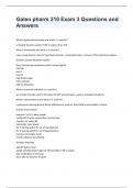 Galen pharm 210 Exam 3 Questions and Answers