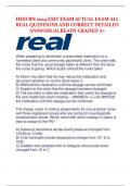 HESI RN 2024 EXIT EXAM ACTUAL EXAM ALL  REAL QUESTIONS AND CORRECT DETAILED  ANSWERS|ALREADY GRADED A+