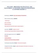 WGU D196 - PRINCIPLES OF FINANCIAL AND MANAGERIAL ACCOUNTING &lpar;2024&rpar; EXAM QUESTIONS & ANSWERS GRADED A&plus;