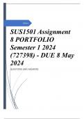 SUS1501 Assignment 8 PORTFOLIO Semester 1 2024 (727398) - DUE 8 May 2024