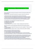 DECA Business Administration Core Exam Questions ad Answers (Graded A)