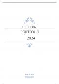 HREDU82 PORTFOLIO  ANSWERS 2024