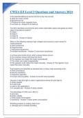 CWEA E&sol;I Level 3 Questions and Answers 2024