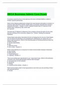DECA Business Admin Core Exam with complete solutions -2024