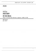 AQA  GCSE HISTORY 8145/2B/A Paper 2 Section B/A Norman England, c1066–c1100 Mark scheme June 2023