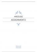 HREDU82 ASSIGNMENT 2  ANSWERS 2024