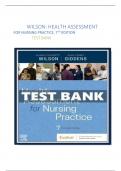 HEALTH ASSESSMENT FOR NURSING PRACTICE, 7TH EDITION