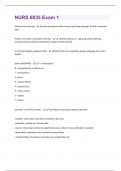 NURS 6035 Exam 1 Questions with Answers (All Answers Correct)