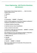 Power Engineering - 4A3 Practice Questions and Answers 